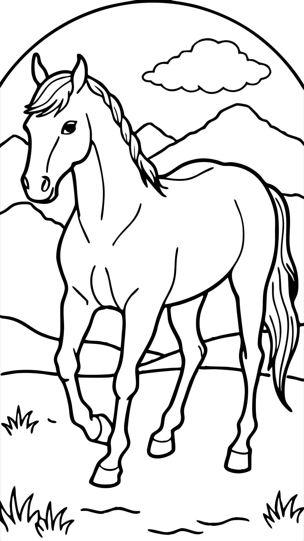 horse free coloring pages